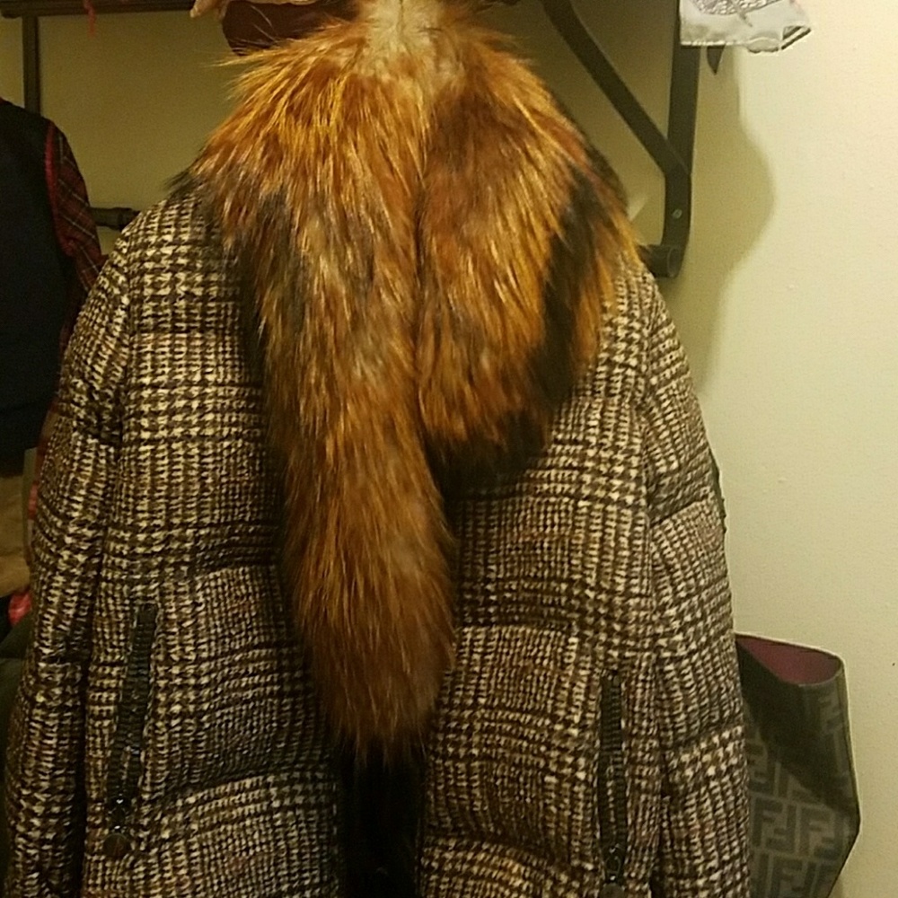 Woman's Moncler down lievre coat